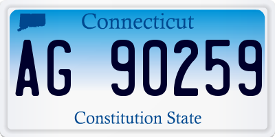 CT license plate AG90259