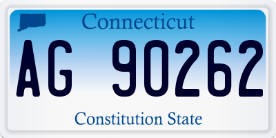 CT license plate AG90262