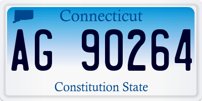 CT license plate AG90264