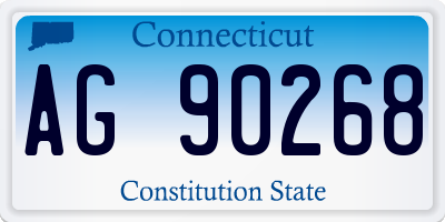 CT license plate AG90268