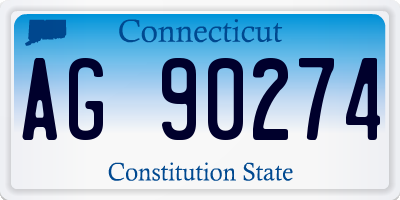 CT license plate AG90274