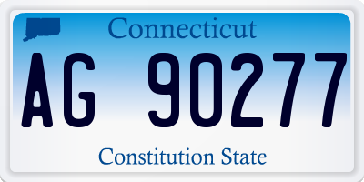 CT license plate AG90277