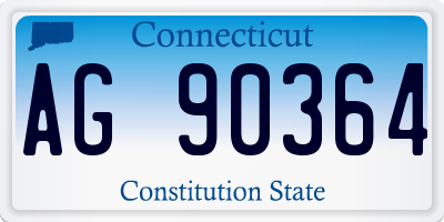 CT license plate AG90364