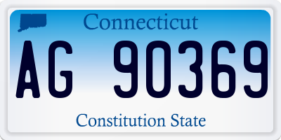 CT license plate AG90369