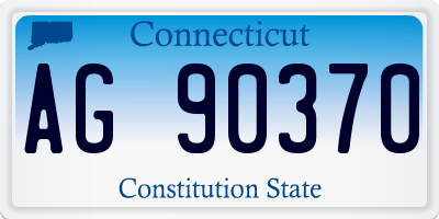CT license plate AG90370
