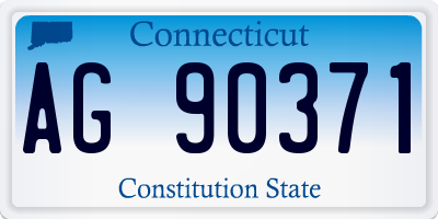 CT license plate AG90371