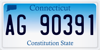 CT license plate AG90391