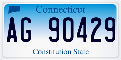CT license plate AG90429