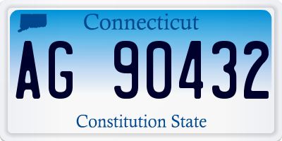 CT license plate AG90432