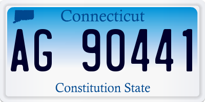 CT license plate AG90441