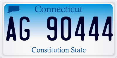 CT license plate AG90444
