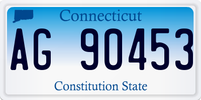 CT license plate AG90453