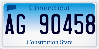 CT license plate AG90458