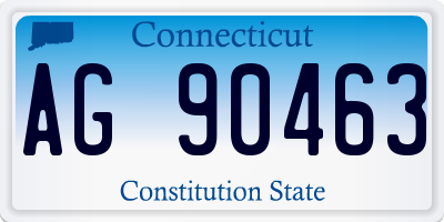 CT license plate AG90463