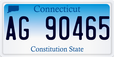 CT license plate AG90465