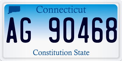 CT license plate AG90468