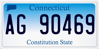 CT license plate AG90469