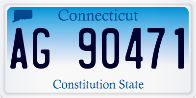 CT license plate AG90471