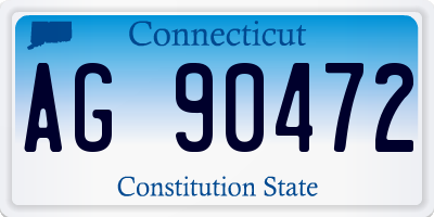 CT license plate AG90472