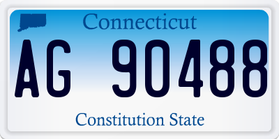 CT license plate AG90488