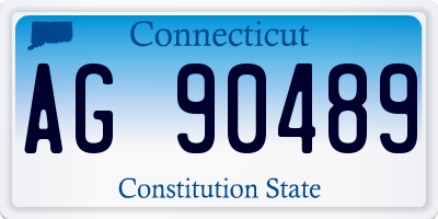 CT license plate AG90489