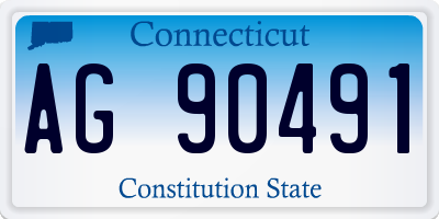 CT license plate AG90491