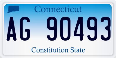 CT license plate AG90493