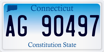 CT license plate AG90497