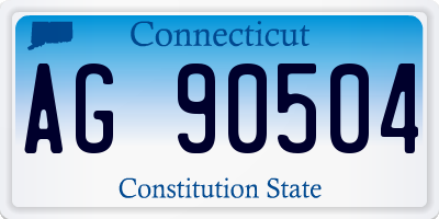 CT license plate AG90504