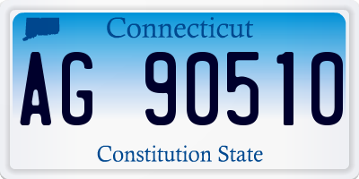 CT license plate AG90510