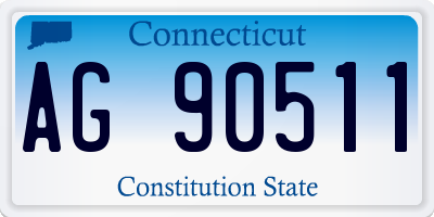 CT license plate AG90511