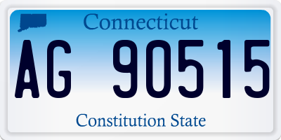 CT license plate AG90515