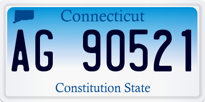 CT license plate AG90521