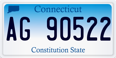CT license plate AG90522