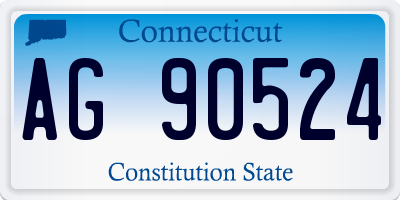 CT license plate AG90524