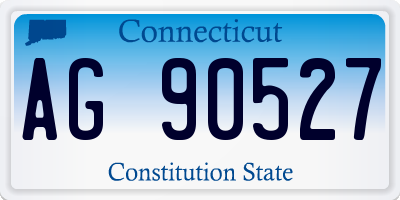 CT license plate AG90527
