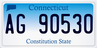 CT license plate AG90530