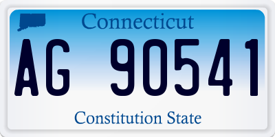 CT license plate AG90541