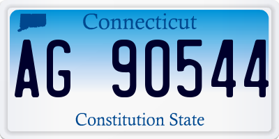 CT license plate AG90544