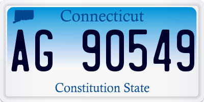 CT license plate AG90549