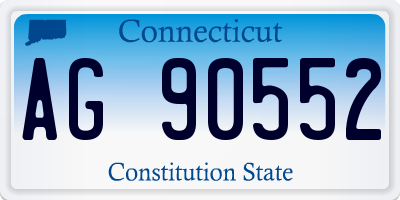 CT license plate AG90552