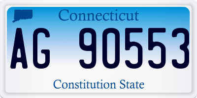 CT license plate AG90553