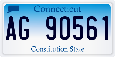 CT license plate AG90561