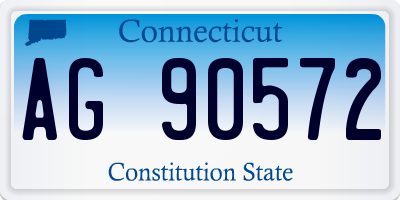 CT license plate AG90572