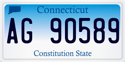 CT license plate AG90589