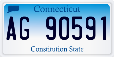 CT license plate AG90591