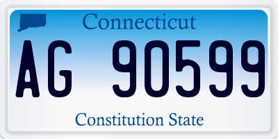 CT license plate AG90599