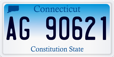 CT license plate AG90621