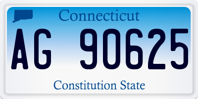 CT license plate AG90625