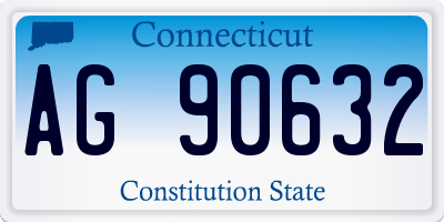 CT license plate AG90632